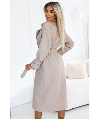 Manteau femme beige Bénédita pas cher 