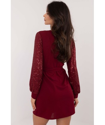 Robe rouge pailletée collection Lucia Paris Déstockage Promo