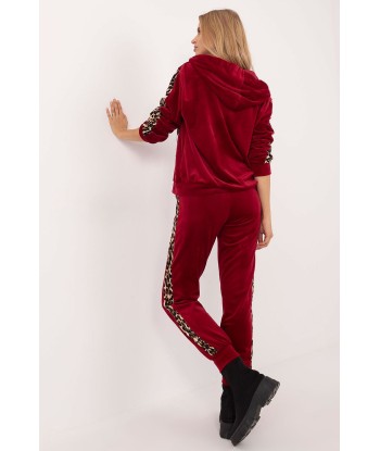 Ensemble sweat et pantalon en velours léopard hantent personnes