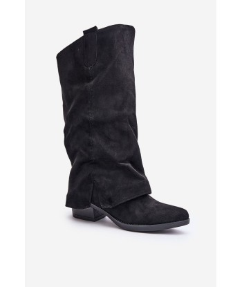 Bottes femme en daim à revers de votre