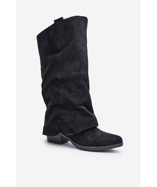 Bottes femme en daim à revers de votre