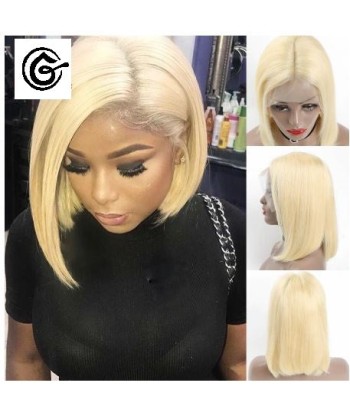 PERRUQUE  BRÉSILIENNE - LACE WIG LISSE - BLONDE / RACINES NOIRES pas cheres