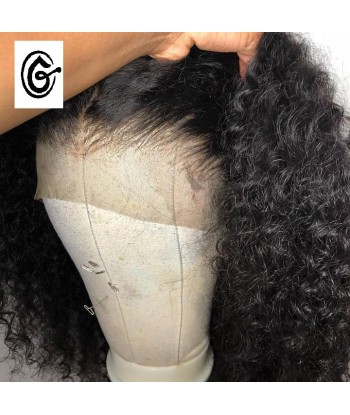 PERRUQUE COURTE " MAELLE" CURLY  BRÉSILIENNE CIRCONFÉRENCE FRONTALE 13X4 pas cher chine