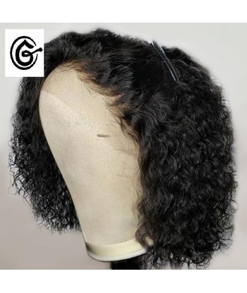 PERRUQUE COURTE " MAELLE" CURLY  BRÉSILIENNE CIRCONFÉRENCE FRONTALE 13X4 pas cher chine