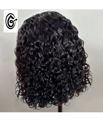 PERRUQUE COURTE " MAELLE" CURLY  BRÉSILIENNE CIRCONFÉRENCE FRONTALE 13X4 pas cher chine