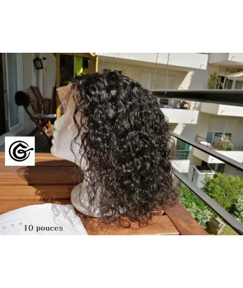 PERRUQUE COURTE " MAELLE" CURLY  BRÉSILIENNE CIRCONFÉRENCE FRONTALE 13X4 pas cher chine