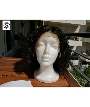 PERRUQUE COURTE " MAELLE" CURLY  BRÉSILIENNE CIRCONFÉRENCE FRONTALE 13X4 pas cher chine