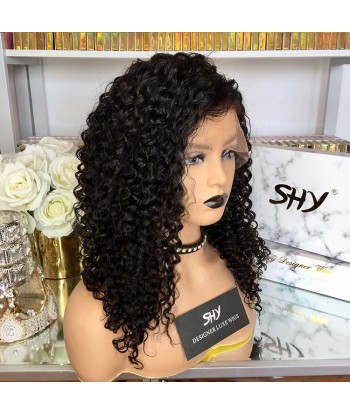 PERRUQUE CURLY "SACHA" BRÉSILIENNE FULL LACE PLEINE DENTELLE de pas cher