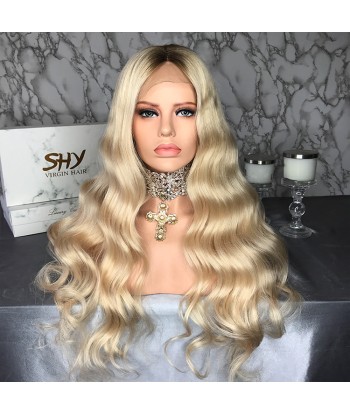 PERRUQUE BLONDE "DRUCILA" BRÉSILIENNE VIERGE  FULL LACE Les êtres humains sont 