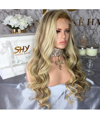 PERRUQUE BRÉSILIENNE BLONDE DENTELLE AVANT  100% HUMAN HAIR BODY WEAVE GRADE 10A+ 2023