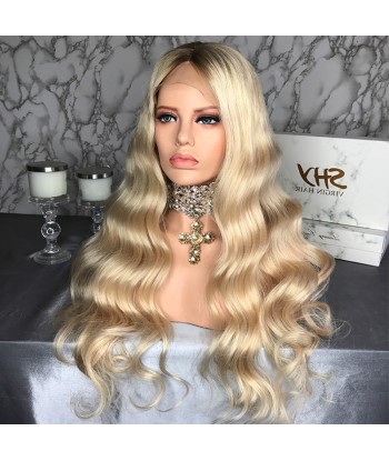 PERRUQUE BLONDE "DRUCILA" BRÉSILIENNE VIERGE  FULL LACE Les êtres humains sont 