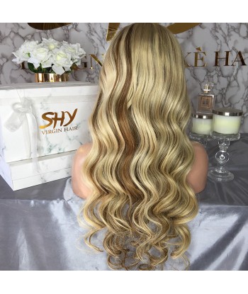 PERRUQUE BRÉSILIENNE BLONDE DENTELLE AVANT  100% HUMAN HAIR BODY WEAVE GRADE 10A+ 2023