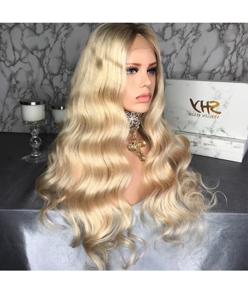 PERRUQUE BLONDE "DRUCILA" BRÉSILIENNE VIERGE  FULL LACE Les êtres humains sont 