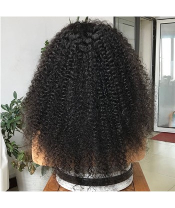 PERRUQUE BRÉSILIENNE "VERONICA " VIERGE KINKY CURLY  LACE FRONTALE AVEC BABY HAIR français