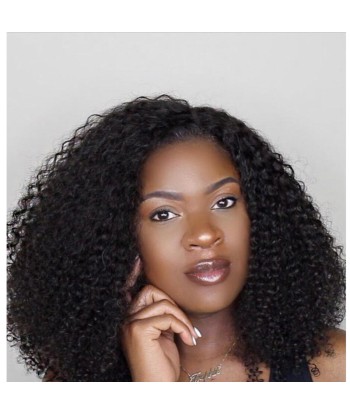 PERRUQUE BRÉSILIENNE "VERONICA " VIERGE KINKY CURLY  LACE FRONTALE AVEC BABY HAIR français