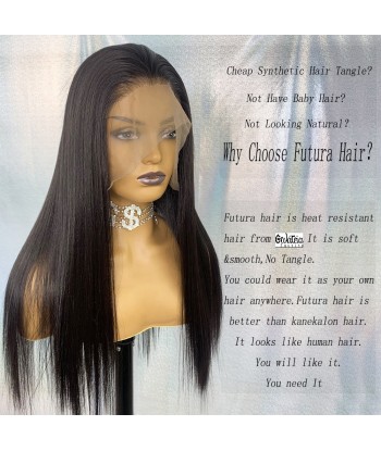 PERRUQUE  SYNTHÉTIQUE FIBRE FUTURA LISSE FULL LACE WIG STYLE NATURELLE sur le site 