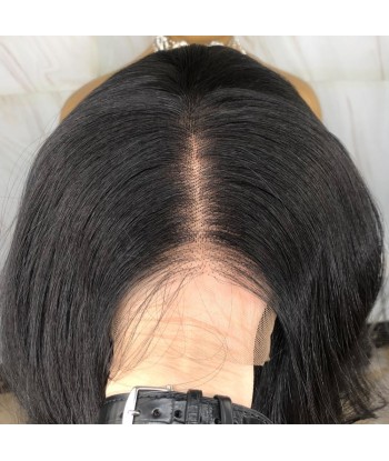 PERRUQUE  SYNTHÉTIQUE FIBRE FUTURA BODY WEAVE PRE-PLUMÉE  AVANT DENTELLE  SUISSE 13X613X6 pas cher chine