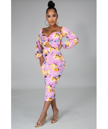 ROBE FLORALE MARGAUX pas cheres