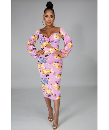 ROBE FLORALE MARGAUX pas cheres