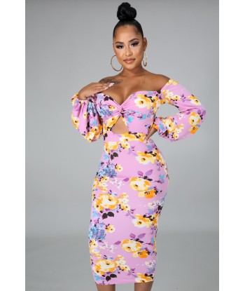 ROBE FLORALE MARGAUX pas cheres