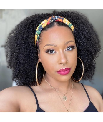 HEADBAND PERRUQUE  KINKY CURLY "VANOU" 3/4 CHEVEUX BRÉSILIENNE TEXTURE CURLY ITALIENNE Dans la société mordern