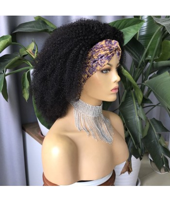 HEADBAND PERRUQUE  KINKY CURLY "VANOU" 3/4 CHEVEUX BRÉSILIENNE TEXTURE CURLY ITALIENNE Dans la société mordern