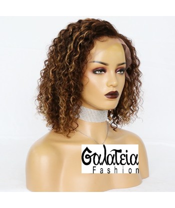 PERRUQUE "ALISSA" HIGHLIGHT HAIR  CURLY  LACE FRONTALE 13*6 Venez acheter