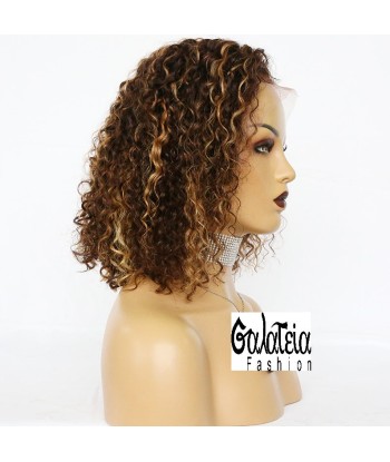 PERRUQUE "ALISSA" HIGHLIGHT HAIR  CURLY  LACE FRONTALE 13*6 Venez acheter