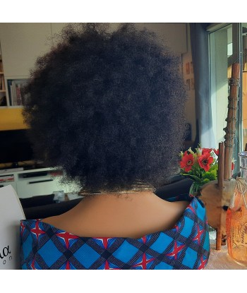 PERRUQUE "ASSA" 4C AFRO KINKY CURLY BRÉSILIENNE  LACE FRONTALE le concept de la Pate a emporter 