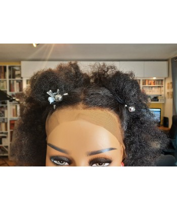 PERRUQUE "ASSA" 4C AFRO KINKY CURLY BRÉSILIENNE  LACE FRONTALE le concept de la Pate a emporter 