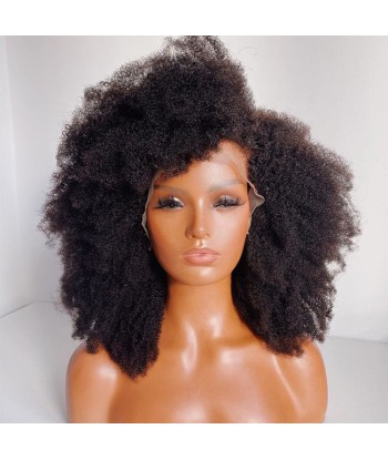 PERRUQUE "ASSA" 4C AFRO KINKY CURLY BRÉSILIENNE  LACE FRONTALE le concept de la Pate a emporter 