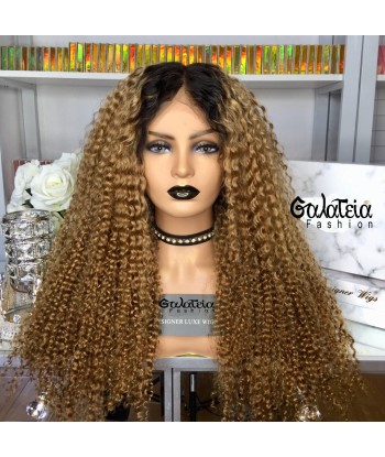 PERRUQUE BLONDE OMBRE "ZENA" CURLY Jusqu'à 80% De Réduction