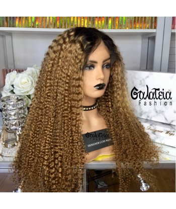 PERRUQUE BLONDE OMBRE "ZENA" CURLY Jusqu'à 80% De Réduction