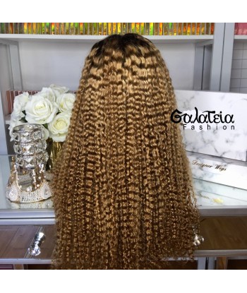 PERRUQUE BLONDE OMBRE "ZENA" CURLY Jusqu'à 80% De Réduction