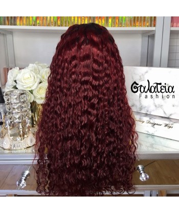 PERRUQUE "FAYANNA" CURLY OMBRE BORDEAUX d'Europe débarque