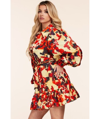 ROBE IMPRIMÉE "PEGGY" Paris Déstockage Promo