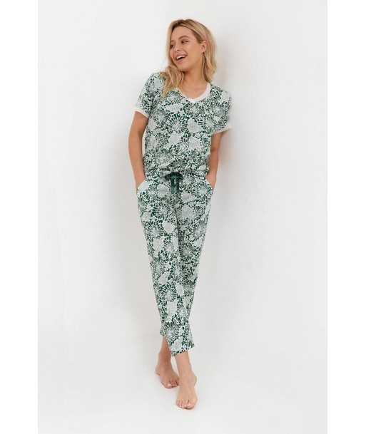 Ensemble Pyjama Vert Imprime Florale de votre