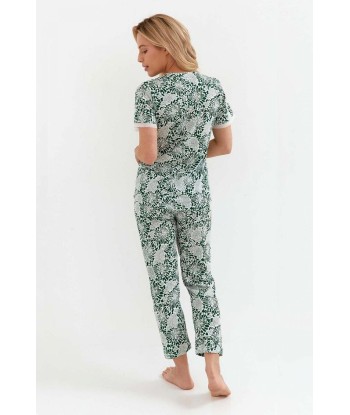 Ensemble Pyjama Vert Imprime Florale de votre